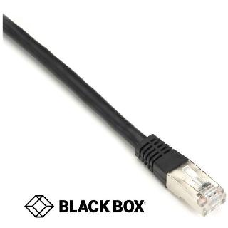 PATCH CORD CAT5E BLK 6FT SHIELD BOOT