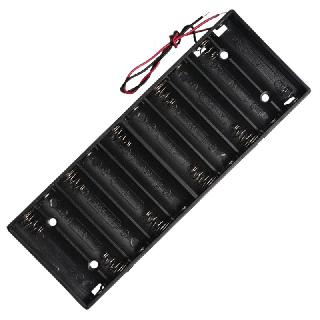 BATTERY HOLDER AAX10 PLASTIC BLK
