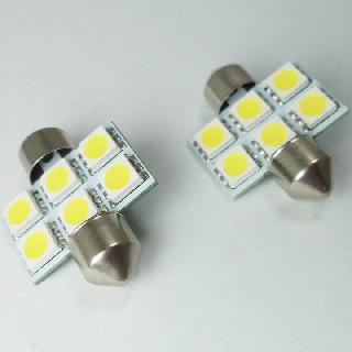 LED BULB FESTOON 12V WHITE 6LED