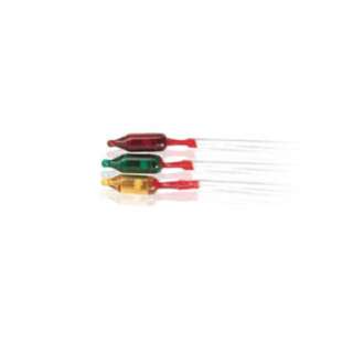 BULB 12V 60MA 4X14MM W/120MM WIRE ASSORTED COLOR 3PCS/PACKSKU:245626