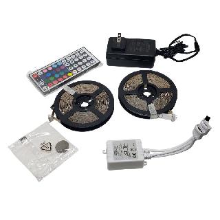 LED FLEXIBLE STRIP RGB 2X16FT 12VDC REMOTE CONTROLLEDSKU:274645