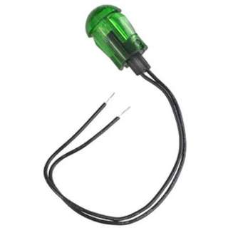 INDICATOR 12V 10MM GRN SNAP WITH WIRESKU:236491