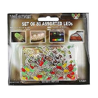 LED5 LED3 ASSORTED SET 5MM:RED/GREEN/YEL 3MM:RED/GREENSKU:213214