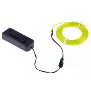 EL WIRE LIME GRN 2.3MM 3M W/3V