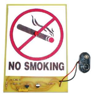 NO SMOKING SIGN - FLASHING LIGHT