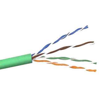 CABLE CAT5E FT4 SOL GRN 1000FT UTP 4/24AWG 350MHZSKU:224236