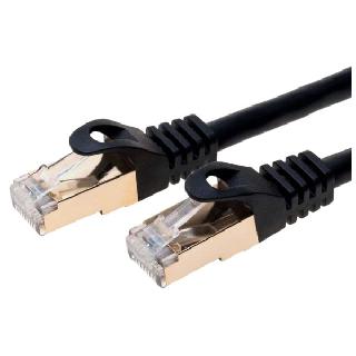 PATCH CORD CAT8 BLK 10FT SHIELD 2000MHZ 40GBPS S/FTP NETWORKING