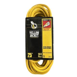EXTENSION CORD 3/14 25FT SJTW YEL 5-15P TO 5-15R 15A/125VSKU:274429