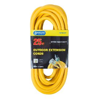 EXTENSION CORD 3/12 25FT SJTW YEL WITH LIGHTED ENDSSKU:274439
