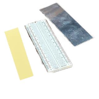 BREADBOARD 2 STRIP 2.1X6.4IN 830 TIE POINTS WITH METAL PLATESKU:236724