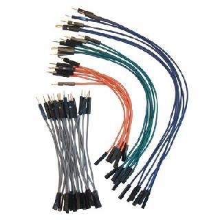 JUMPER WIRE MALE FEMALE 24AWG ASSORTED COLOUR/LENGHT 40PC/SET
SKU:237150