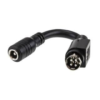 DC POWER CONNECTOR 2.1MM TO 4PIN MALE/MALE 2.1X5.4MM TO CIRCULARSKU:273273