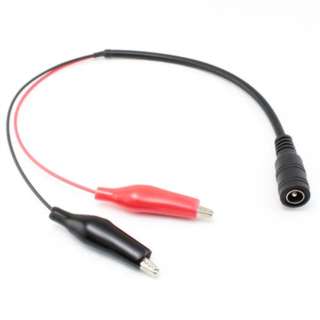 DC POWER CABLE ASSY 2.1MM JK TO ALLIGATOR CLIPS 6INSKU:243234