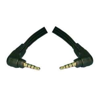 AUDIO VIDEO CABLE 3.5MM 4CPL-PL RA 6FT GOLD BLK (3 BAND PLUG)SKU:234744