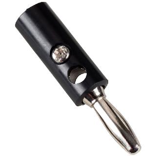BANANA PLUG SC/HOL STD BLK SKU:274571