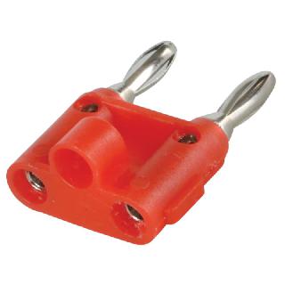 BANANA PLUG/JACK DBL STD RED SKU:274568