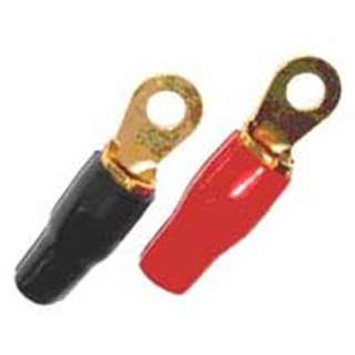 RING TERM RED/BLK 3/8IN 4AWG