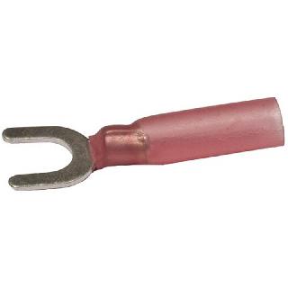 SPADE TERM RED #10 22-18AWG