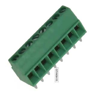 TERM BLOCK 8P PCST 2.54MM 18-30 AWG 6A/125V GRN SIDE ENTRYSKU:259466