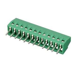 TERM BLOCK 12P PCST 2.54MM 18-30 AWG 6A/125V GRN SIDE ENTRYSKU:274524
