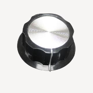 KNOB 1/4IN PLAST 45MM SCREW BLK 
SKU:273104