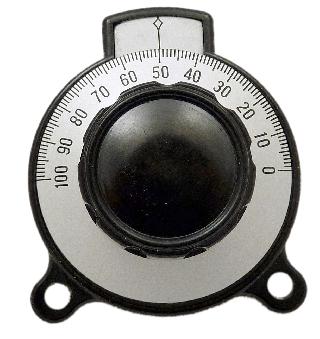 VERNIER DIAL 1/4IN 8:1 0-100 WITH KNOB