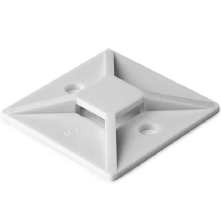 CABLE TIE MOUNT WHT 19X19MM