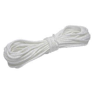 ROPE POLY BRAID 3/16INX100FT ALL PURPOSE WHITE 75LB WORKING LOADSKU:256377