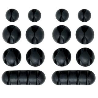 CABLE CLIPS PEEL & STICK BLACK SKU:273575