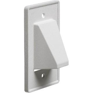 WALL PLATE FOR BULK CABLE WHITE