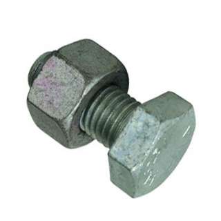 BOLT HEX 5/16X1IN WITH NUTS GALVANIZED FULL THREAD SET OF 3SKU:238627