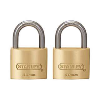 SECURITY LOCK & KEY-(2 PCS) 40MM SOLID BRASS CASESKU:236141