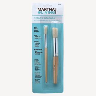 BRUSHES STENCIL WHITE BRISTLE 