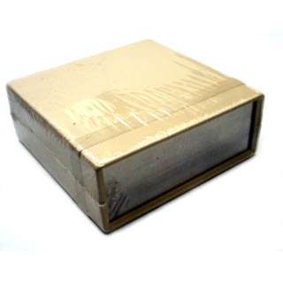 PROJECT BOX 5.2X5.2X2IN PLAS BEIGE WITH METAL PANELSKU:158082