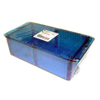 PROJECT BOX 7.5X4.45X2.2IN PLAS BLUE WITH FLANGED LIDSKU:154788
