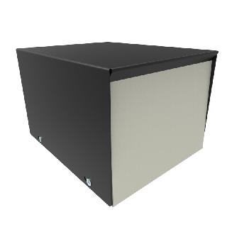 PROJECT BOX 5X6X4IN SHEET METAL GREY PANELS BLK COVER