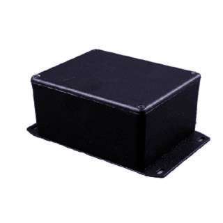 PROJECT BOX 4.7X3.7X2.2IN DIECAST FLANGED BASE BLACKSKU:177128
