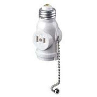 LAMP HOLDER AND 2-OUTLET ADAPTER WITH PULL CHAIN 660W 125VSKU:232876