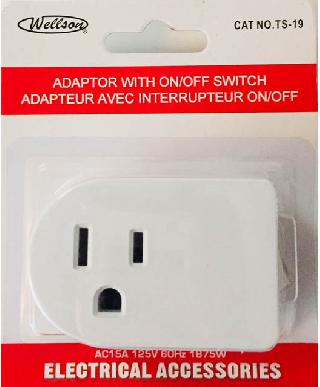 WALL TAP 1-OUTLET WITH SWITCH
