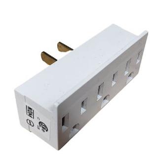 WALL TAP 3-OUTLET WHITE SKU:263345