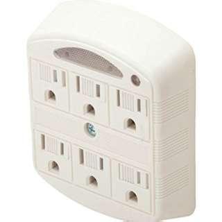 WALL TAP 6-OUTLET 15A 125V 1875W