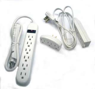 POWER BAR 6 O/LET WALL ADAPTER AND 6FT EXTENSION CORD Stock Number: PSV-106 $10.95