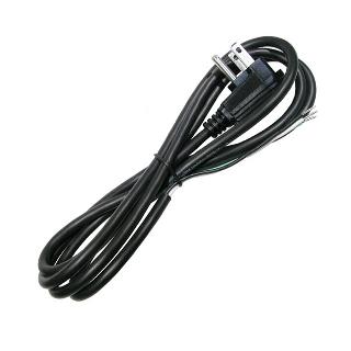 LINE CORD 3/16 10FT RA PLUG BLK OPEN END SJT ROUND CABLE CULSKU:258032