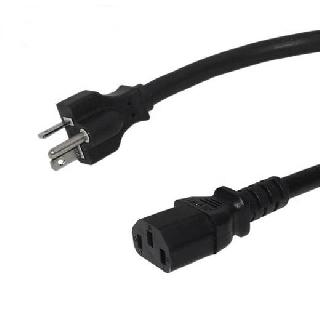 INST CORD 3/14 4FT BLK 15A 250V