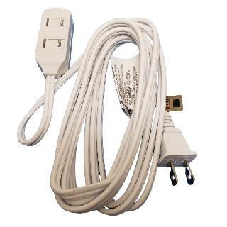 EXTENSION CORD 2/16 9FT WHT 3 OUTLET SPT-2 13A 125V
SKU:269360