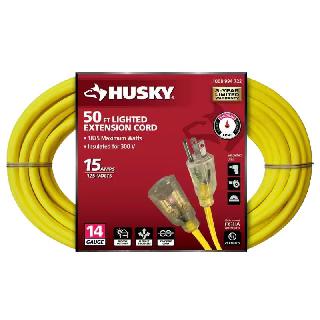 EXTENSION CORD 3/14 50FT SJTW YEL WITH LIGHTED ENDSSKU:274431