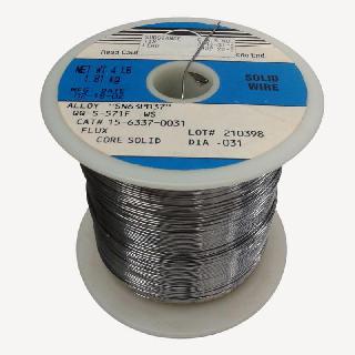 SOLDER WIRE 63/37 SOLID 5LB 0.88 mm 0.31in DIAMETER SN63PB37
SKU:268109