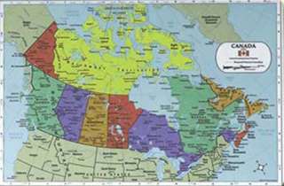 PLACEMAT MAP OF CANADA 
SKU:261888