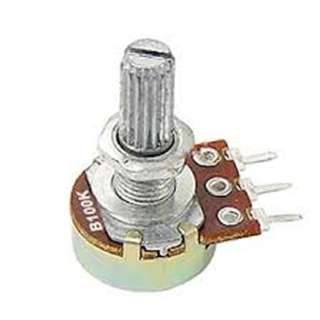 POT LIN 100K 1/4IN RND 16MM PCMT