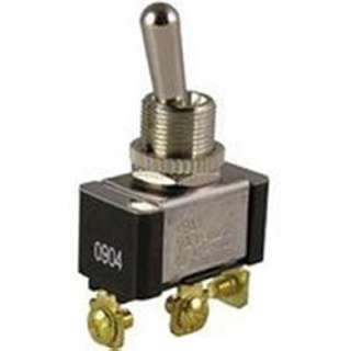TOGGLE SWITCH 1P2T 20A ON-OFF-ON 125VAC TH SCR 12MM HOLE Stock Number: SACH-6134C $3.00